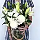 ANGELIC ANJEA White & Green Bouquet